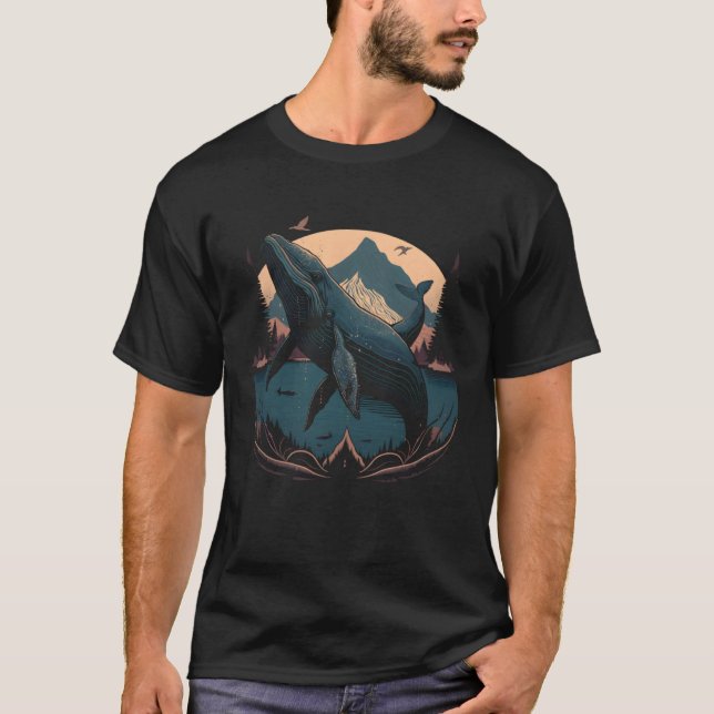 Meeresschutzgebiet Humpback Whale T-Shirt (Vorderseite)