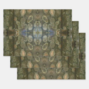 Meeressediment Gemstone Boxed Muster Geschenkpapier Set