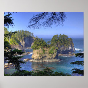 Meeresstapel, Makah Nation Stammesland, Kap Poster