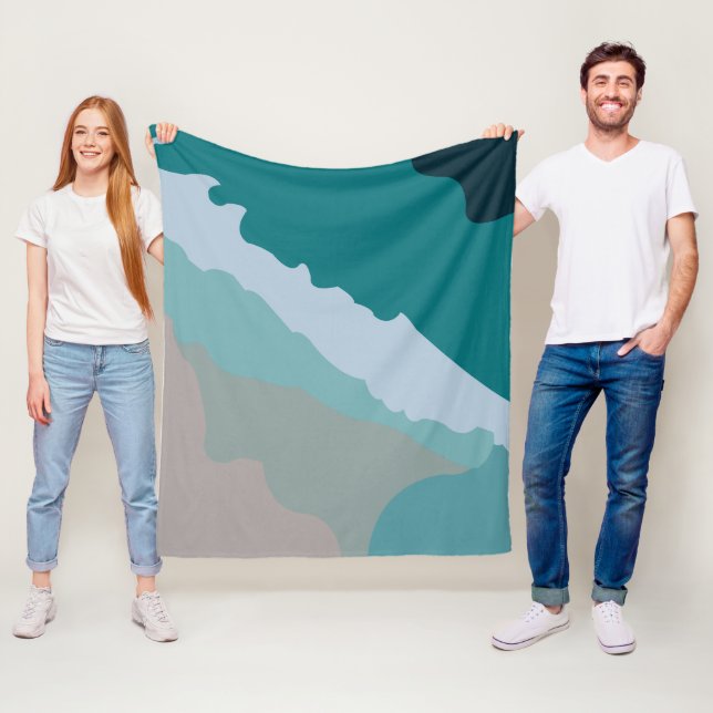 Meeresstrand Fleecedecke (Beispiel)