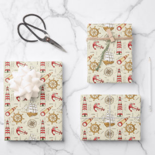Meeresszene Geschenkpapier Set