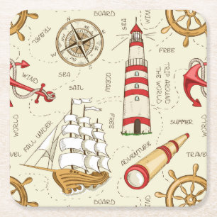 Meeresszene Rechteckiger Pappuntersetzer