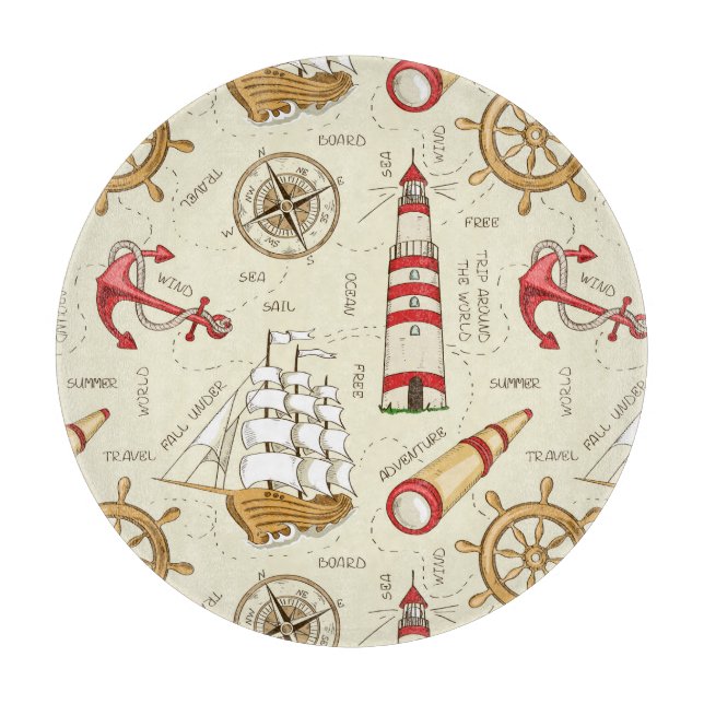 Meeresszene Schneidebrett (Vorderseite)