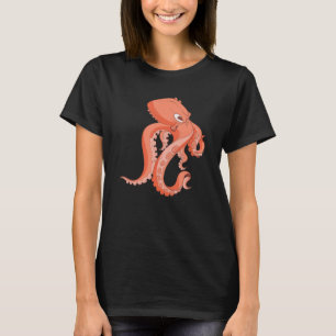 Meerestier Kraken Tauchen Ozean Oktopus T-Shirt