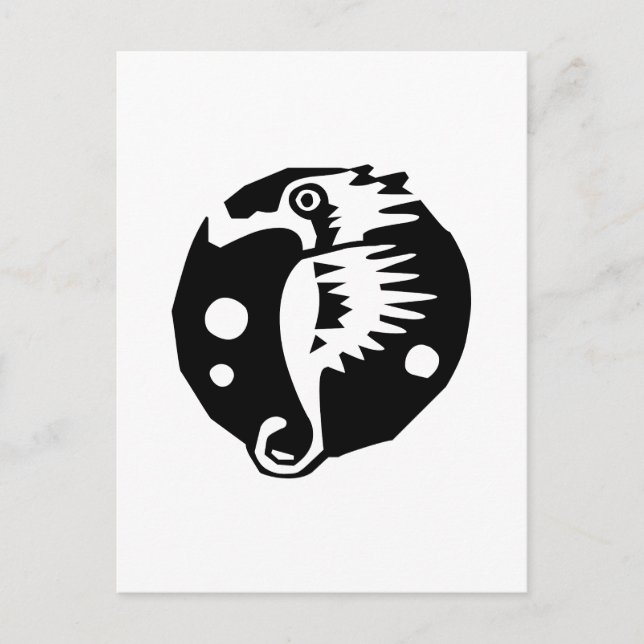 Meerestier Postkarte (Vorderseite)