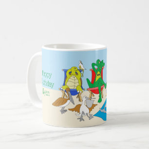 Meerestiere auf der Beach Custom Tasse