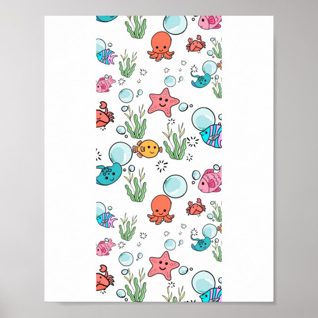 Meerestiere Geschenk, Meerestier  Poster (Vorne)