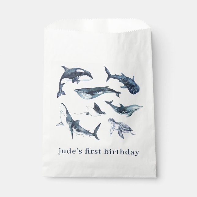 Meerestiere Geschenktütchen (Vorderseite)