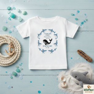 Meerestiere Hai 1. Geburtstag   Unter dem Meer Baby T-shirt