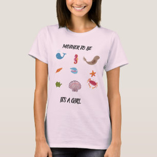 Meerestiere heißen unser Baby Mädchen willkommen T-Shirt