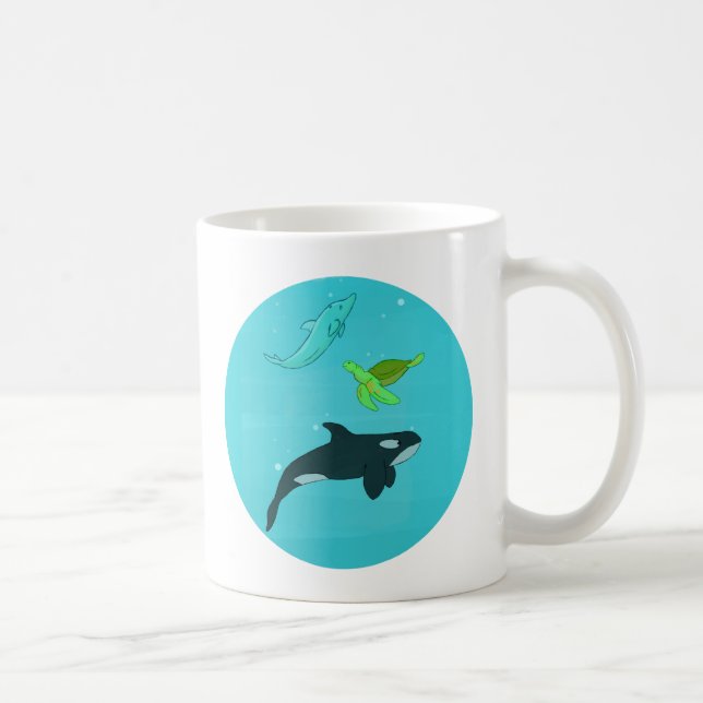 Meerestiere Kaffeetasse (Rechts)