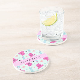 Meerestiere, Kraken, Quallen, Herz, Ihr Name Getränkeuntersetzer