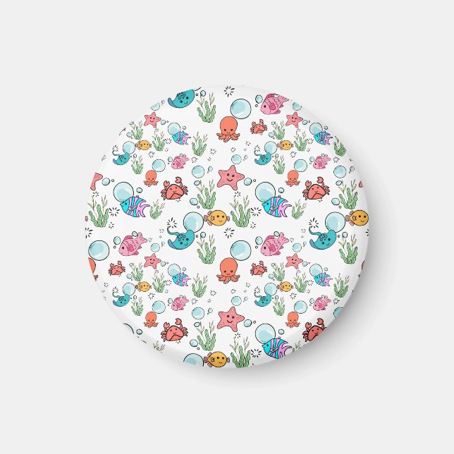 Meerestiere Magnet, Meerestiere Haushaltswaren Magnet (Vorne)
