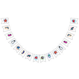 Meerestiere Party Deko Wimpelkette