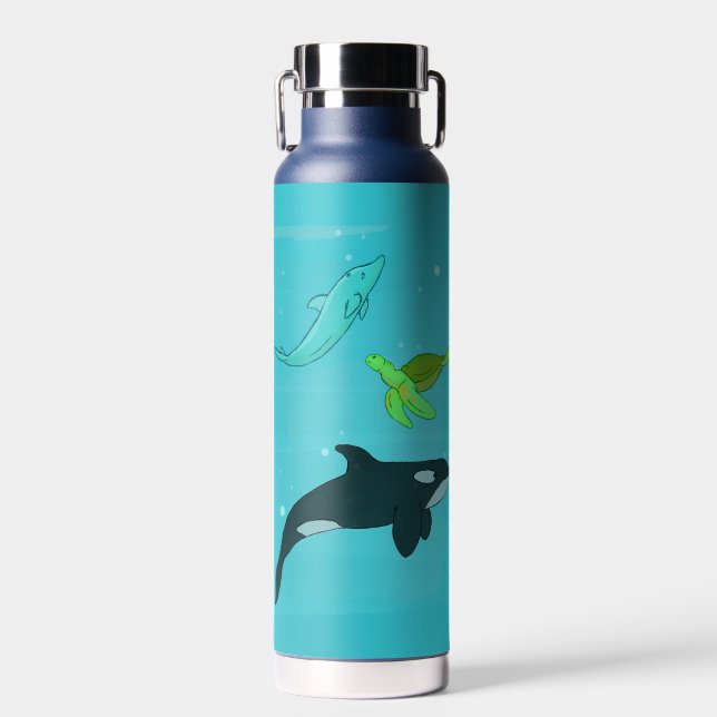 Meerestiere Trinkflasche (Vorne)