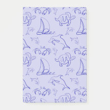 Meerestiere und Segelboote mit einer einzigen zeic