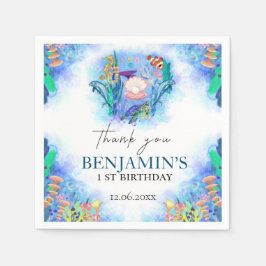 Meerestiere Wild Ein Geburtstag Napkins Serviette