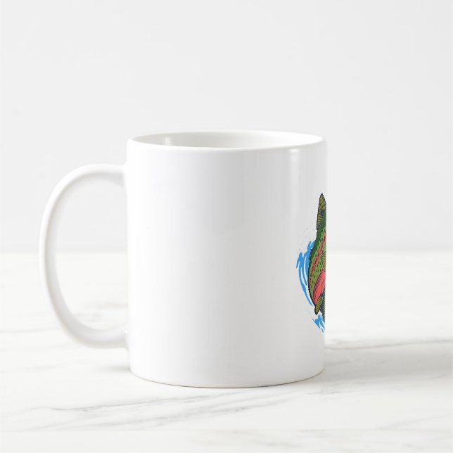 Meerestirol Cutthroat Chasing Chrome Forelle Kaffeetasse (Links)