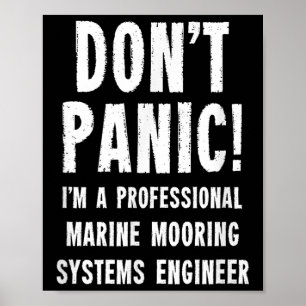 Meeresverankerungssysteme-Ingenieur Poster