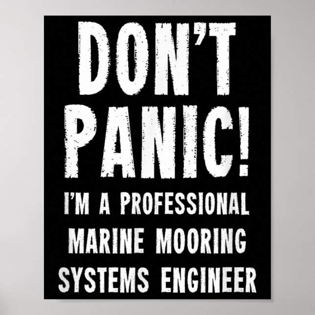 Meeresverankerungssysteme-Ingenieur Poster (Vorne)