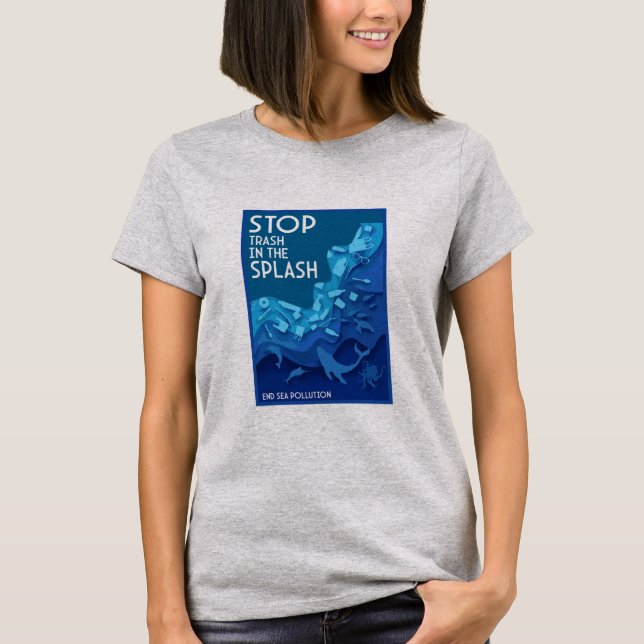 Meeresverschmutzung T-Shirt (Vorderseite)
