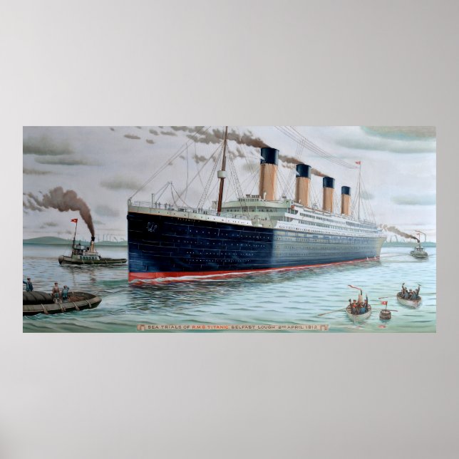 Meeresversuche gegen RMS Titanic Poster (Vorne)