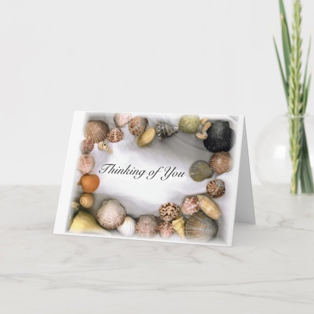 Meeresvorlage für die Muschel Karte (Vorderseite)