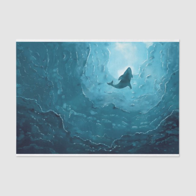 Meereswal Seidenpapier (Vorderseite)