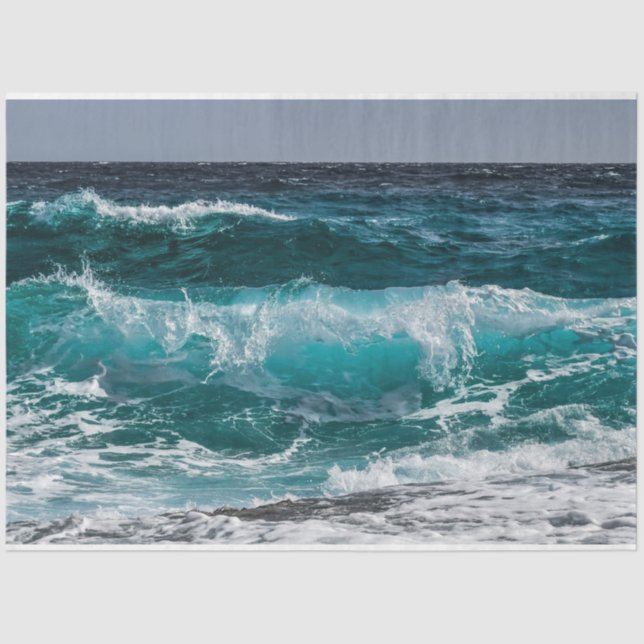 Meereswelle 20 x 30 Decoupage Seidenpapier (Vorderseite)