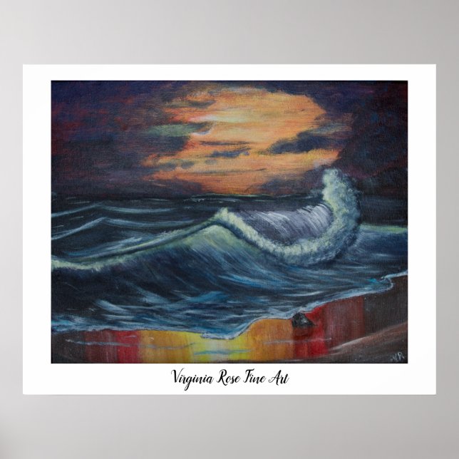 Meereswelle Poster (Vorne)