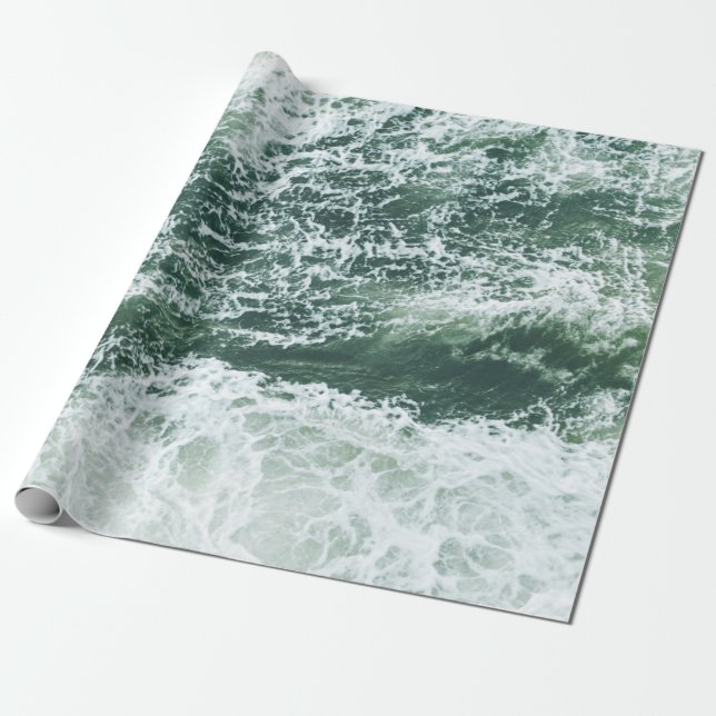 MEERESWELLEN GESCHENKPAPIER (Ungerollt)