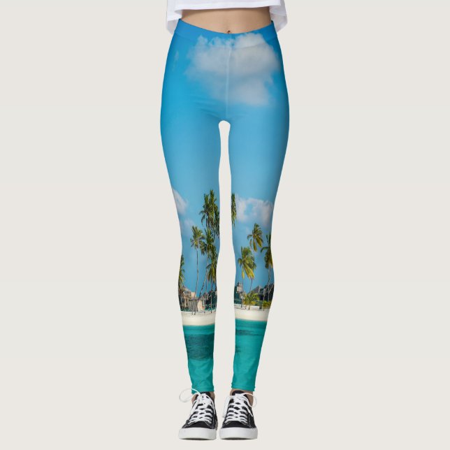 Meereswellen Leggings (Vorderseite)