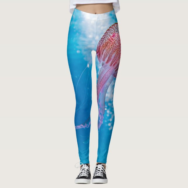 Meereswellen Leggings (Vorderseite)