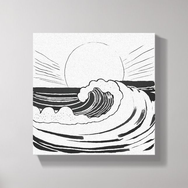 Meereswellen Leinwanddruck (Vorderseite)