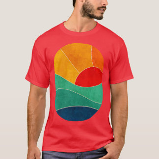 Meereswellen minimal T-Shirt