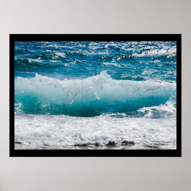Meereswellen-Poster Poster (Vorne)