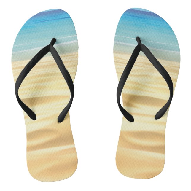 Meereswellen Schuhe Flip Flops (Fußbett)