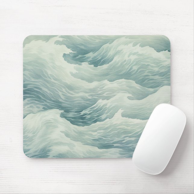 Meereswellen Seefahrt Inspiriert Mousepad (Mit Mouse)