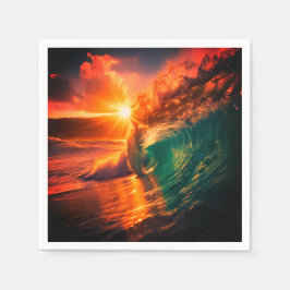 Meereswellen Serviette