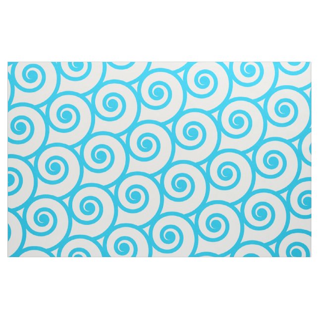 Meereswellen Stoff (Fat Quarter (45,7 x 55,9 cm))