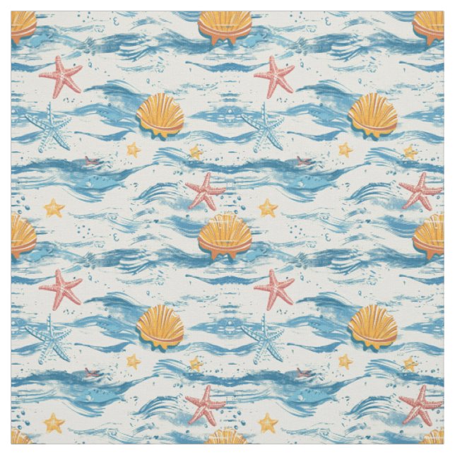 Meereswellen Stoff (Muster)