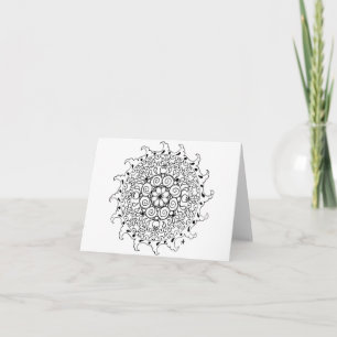 Meereswellen Zen-Mandala Karte