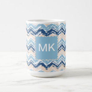 Meereswellen Zickzack Tasse