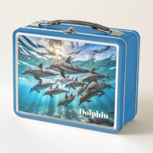 Meereswelt Dolphin Metall Brotdose
