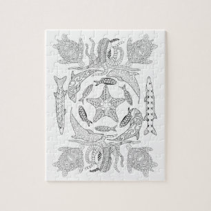 Meereswelt Erwachsenenfarbpuzzle Puzzle