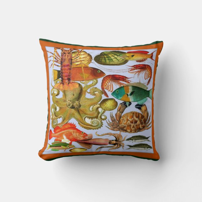 Meereswelt Kissen (Vorderseite)