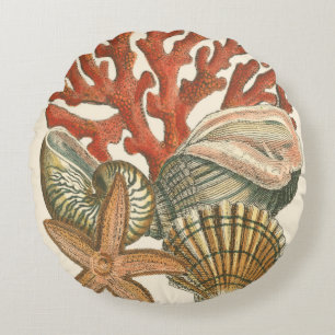 Meereswelt-Sammlung Rundes Kissen