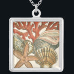 Meereswelt Versilberte Kette<br><div class="desc">Dieser Kunstdruck zeigt scharfe, lebendige Bilder mit hoher Farbgenauigkeit. Holen Sie sich Ihre Meereswelt-Sammlung heute in diesem Vintagen Druck. Es ist ein wunderschönes rotes Korallenriff und schöne Seesterne werden auf jedem Produkt großartig gehen.</div>