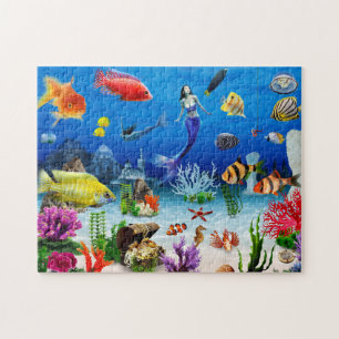 Meerfisch Meerjungfrau Ariel Meerjungfrau-Puzzle Puzzle