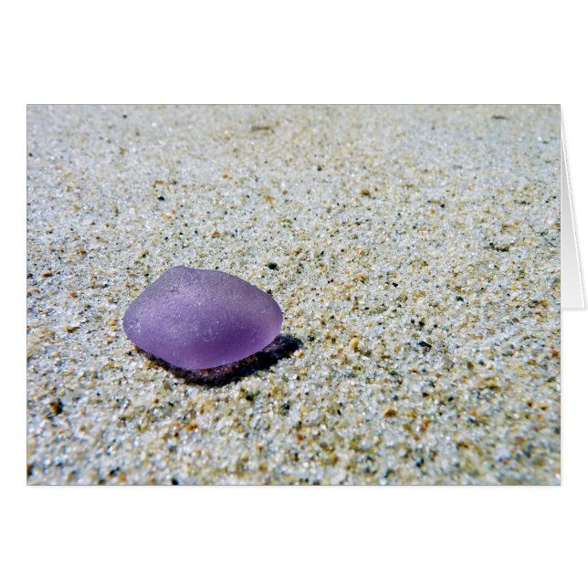 Meerglas in Amethyfarbe (Vorderseite (Horizontal))